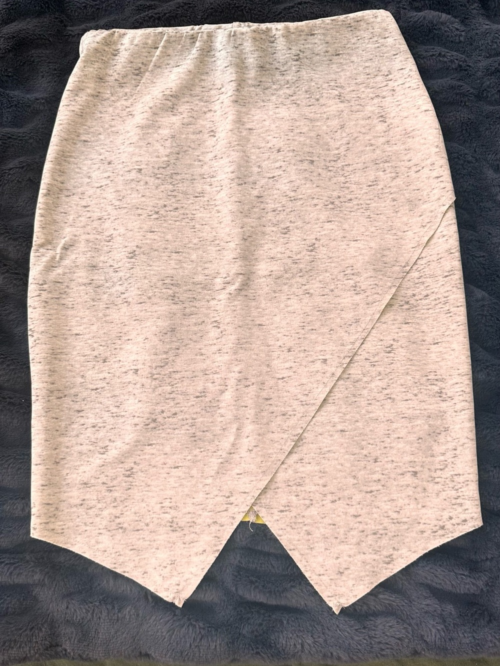 Bar III Light Heather Gray Asymmetrical Wrap Skirt